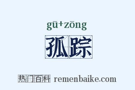 孤踪是什么意思的图片